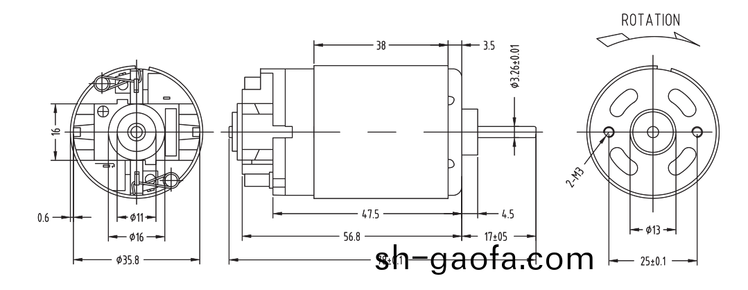 OT-RK-5512PH-14122-78有刷電機_吹風機電機(ji)_碎紙機電機(ji)_直流有(you)刷電機-萬(wan)至達電機