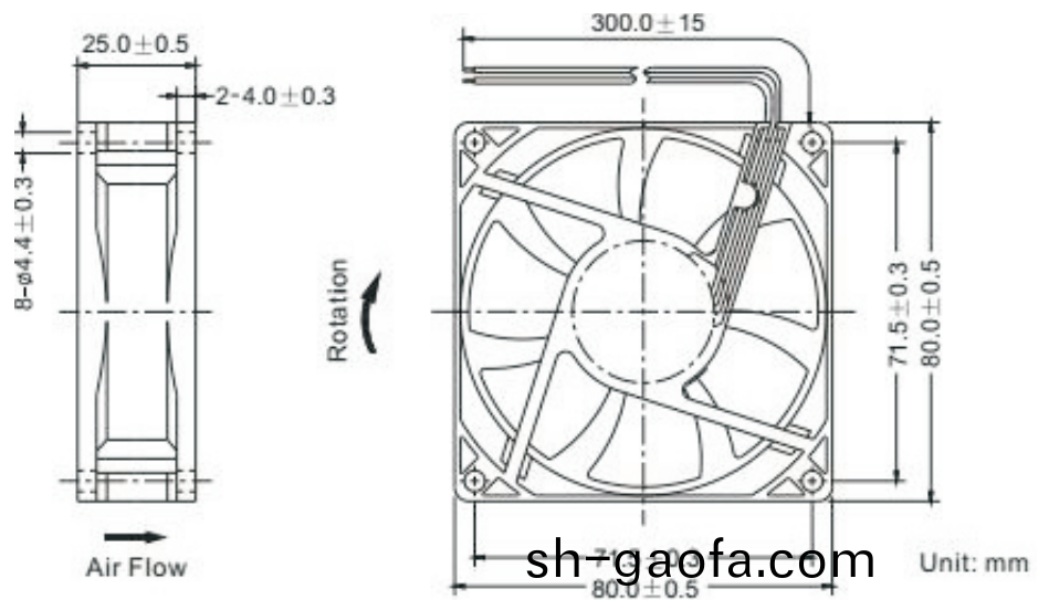 OT-EF8025無刷電(dian)機(ji)|風扇電(dian)機(ji)|直流(liu)無(wu)刷電(dian)機蓡數-萬(wan)至達(da)電機