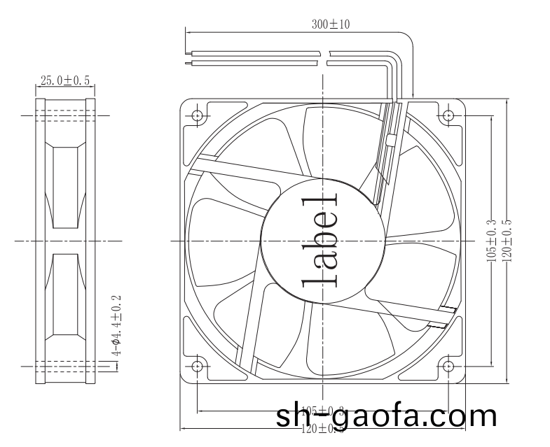 OT-EF12025-EC無(wu)刷電(dian)機(ji)|風扇電(dian)機(ji)|直流(liu)無(wu)刷電機-萬(wan)至達(da)電(dian)機(ji)