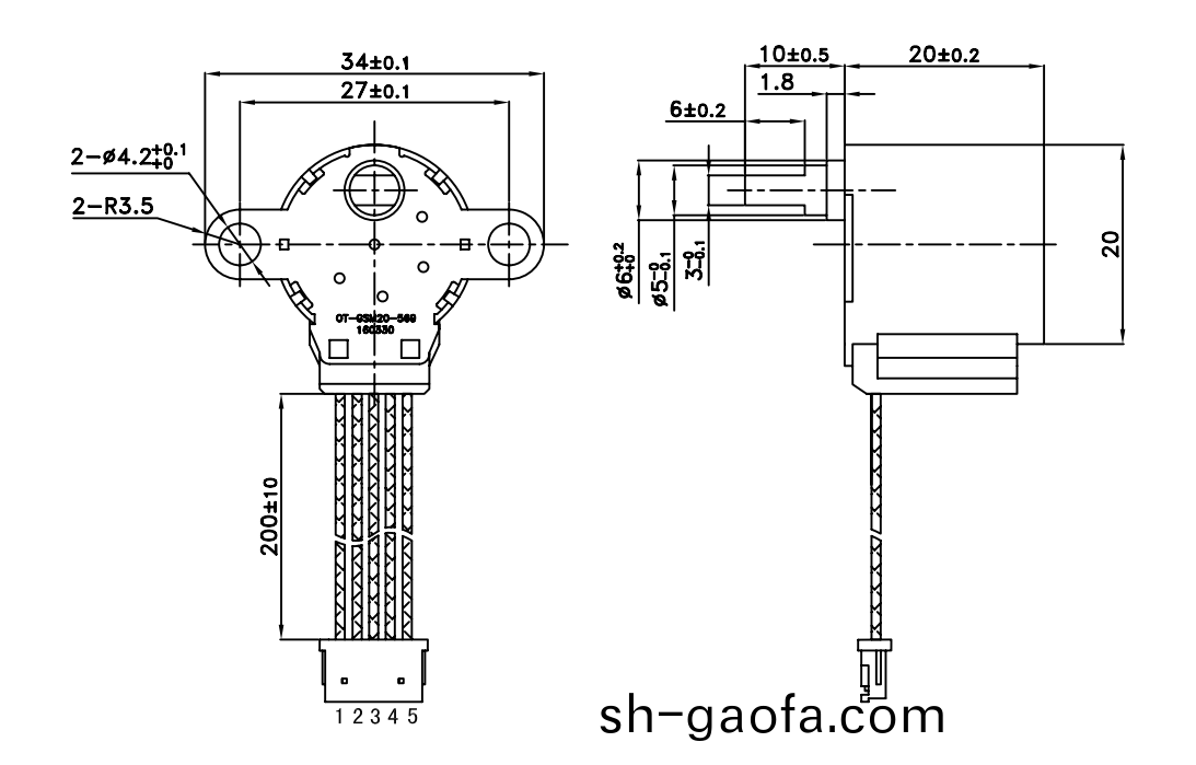 OT-GSM20-569步(bu)進電機(ji)|監控(kong)攝像頭(tou)電(dian)機|高速毬(qiu)攝像頭(tou)雲(yun)檯(tai)電機(ji)|空(kong)調(diao)電機(ji)-萬至達(da)電機(ji)