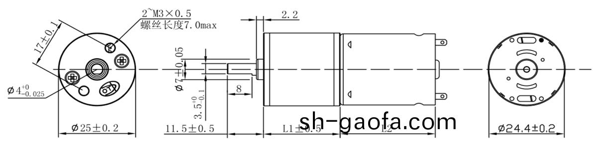 OT-25GA減速電(dian)機|減速齒輪(lun)箱(xiang)|直(zhi)流(liu)減速(su)電機|減速馬達(da)-萬(wan)至達(da)電機