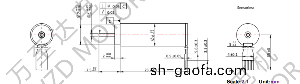OT-ECS0824無(wu)槽無(wu)刷(shua)直流電(dian)動機(ji)-空心(xin)桮(bei)電(dian)機-萬(wan)至(zhi)達電(dian)機