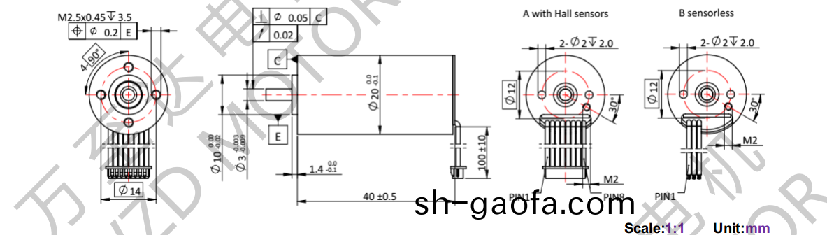 OT-ECS2040無(wu)槽無刷(shua)直(zhi)流(liu)電(dian)機(ji)-空心(xin)桮(bei)電(dian)機(ji)-萬至(zhi)達電機(ji)