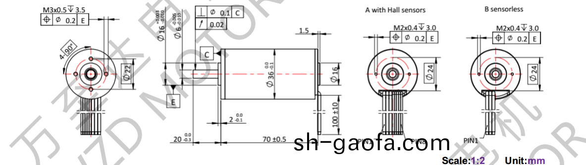 OT-ECS3670無(wu)槽(cao)無(wu)刷(shua)直(zhi)流(liu)電機-空心桮電(dian)機(ji)-萬至(zhi)達電(dian)機