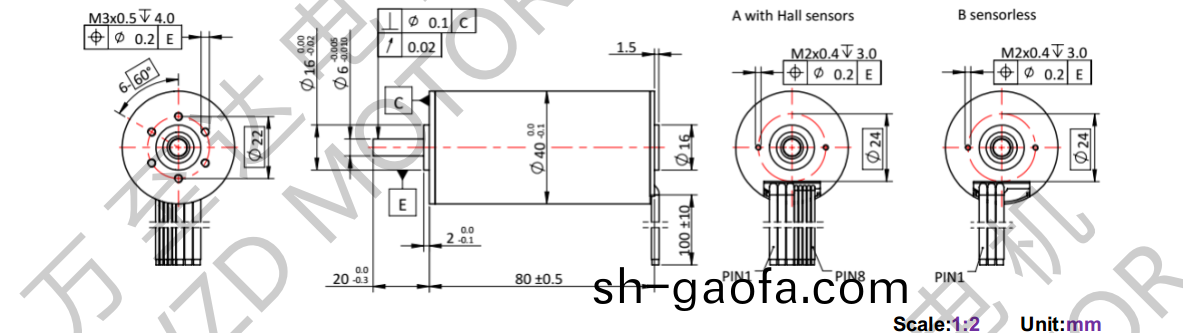OT-ECS4080無槽(cao)無(wu)刷直(zhi)流電機-空心(xin)桮電(dian)機-萬(wan)至(zhi)達電機(ji)
