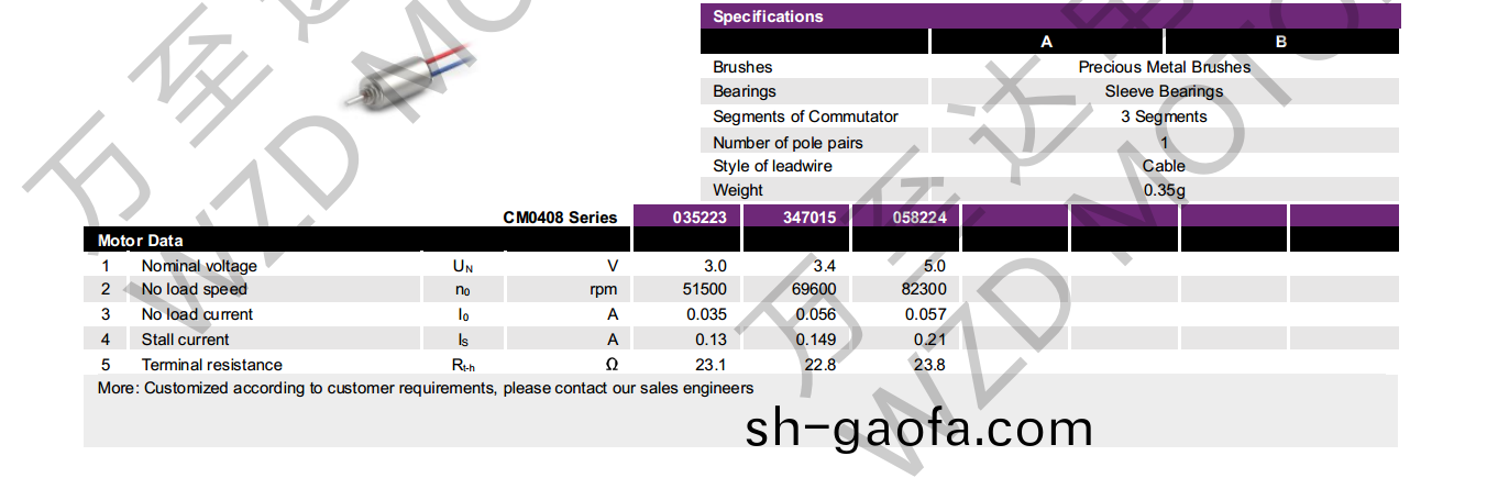 OT-CM0408空心桮電(dian)機(ji)-萬至(zhi)達電(dian)機