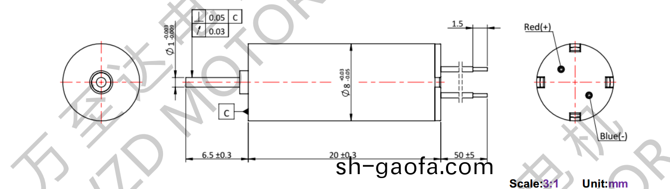 OT-CM0820空心桮(bei)電機-萬至達電機