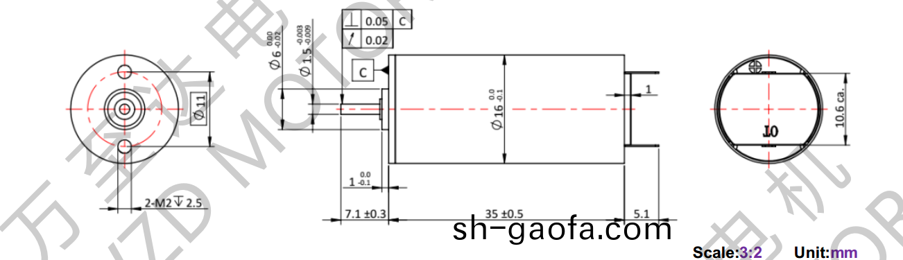 OT-CM1635空心桮電(dian)機-萬至(zhi)達(da)電(dian)機