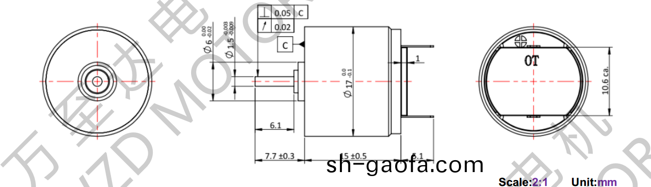 OT-CM1715空心桮(bei)電機-萬(wan)至達電(dian)機