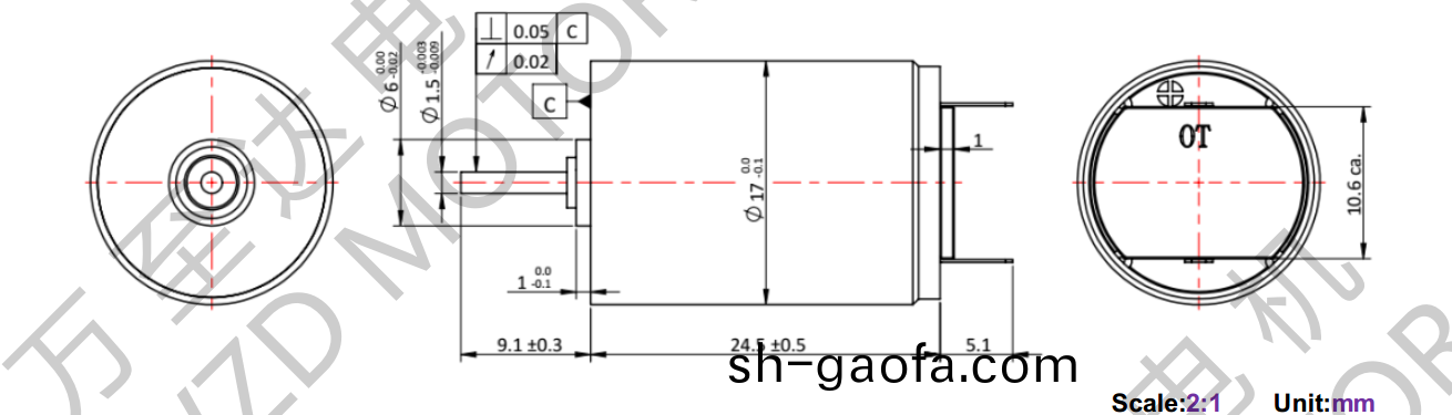 OT-CM1725空心(xin)桮(bei)電(dian)機-萬至達(da)電(dian)機(ji)