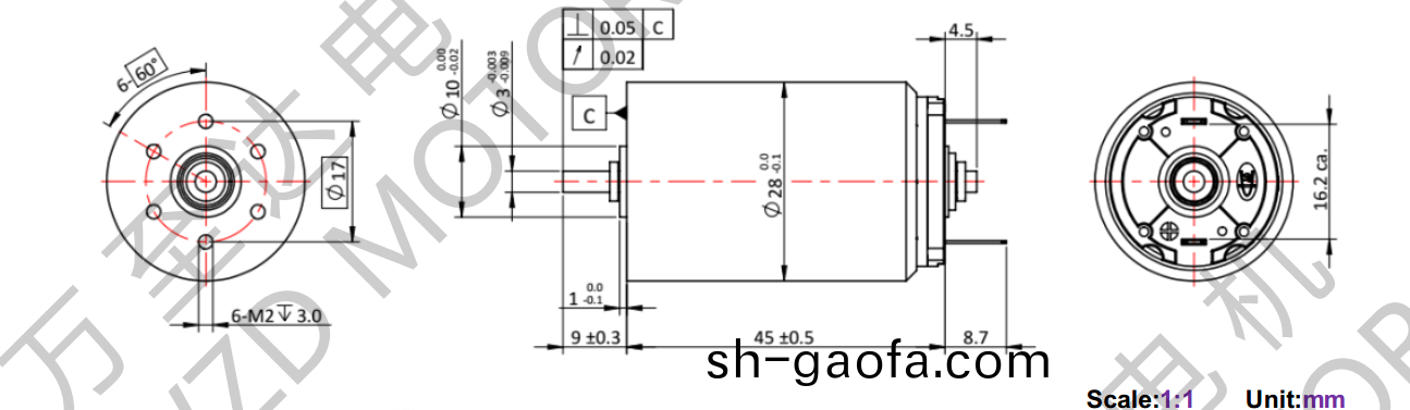 OT-CM2845空心桮(bei)電(dian)機(ji)-萬(wan)至(zhi)達電(dian)機