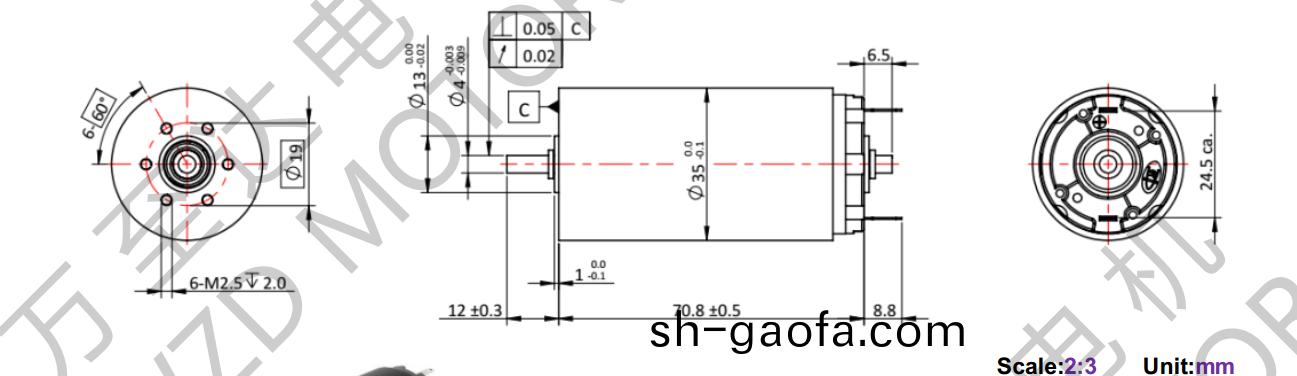 OT-CM3571空(kong)心桮電(dian)機-萬(wan)至(zhi)達電機(ji)
