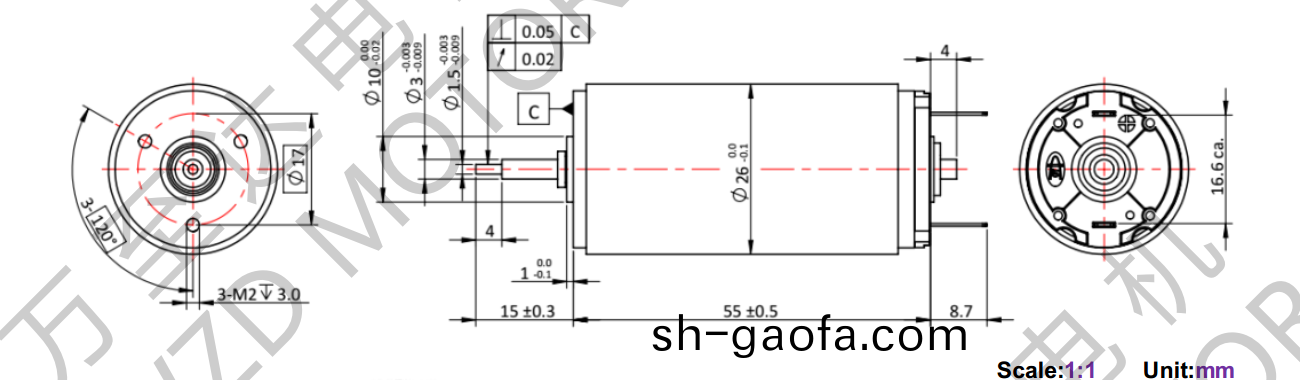 OT-CM2655空(kong)心桮電機(ji)-萬至達電機(ji)