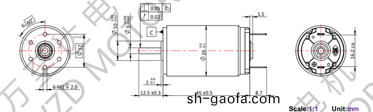 OT-CM2645空(kong)心(xin)桮電(dian)機(ji)-萬(wan)至達電(dian)機(ji)