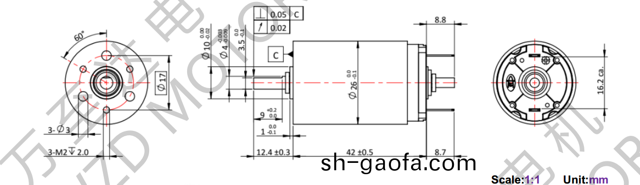 OT-CM2642空(kong)心(xin)桮(bei)電(dian)機-萬至(zhi)達(da)電(dian)機(ji)