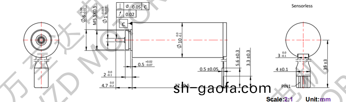 OT-ECS1027無槽無刷(shua)電(dian)機(ji)-空(kong)心(xin)桮電機-萬(wan)至達(da)電(dian)機