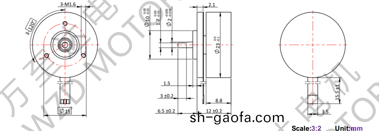 OT-EM2312BLDC無刷(shua)電機-萬(wan)至達(da)電(dian)機
