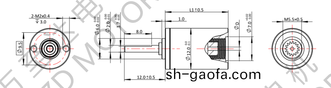 OT-12GP行星齒輪箱-齒輪箱-萬至達電機