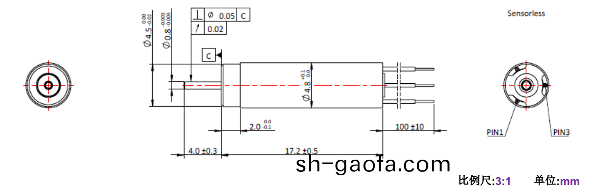 ECS 高速 0517空心(xin)桮無刷電機-萬至達電機