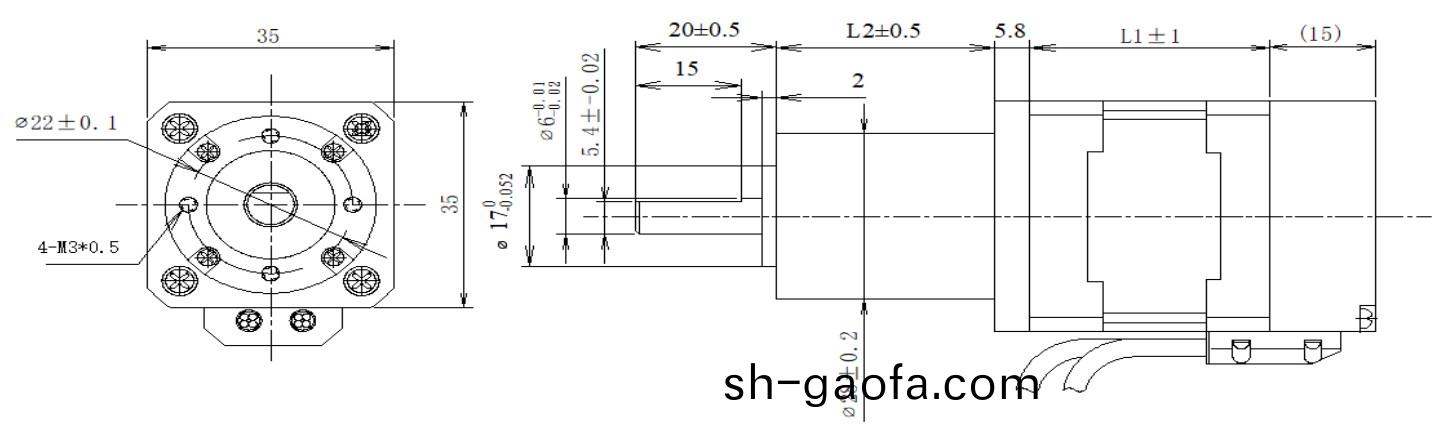 35係(xi)列閉環(huan)步(bu)進電機(ji)+齒輪箱(xiang)結構