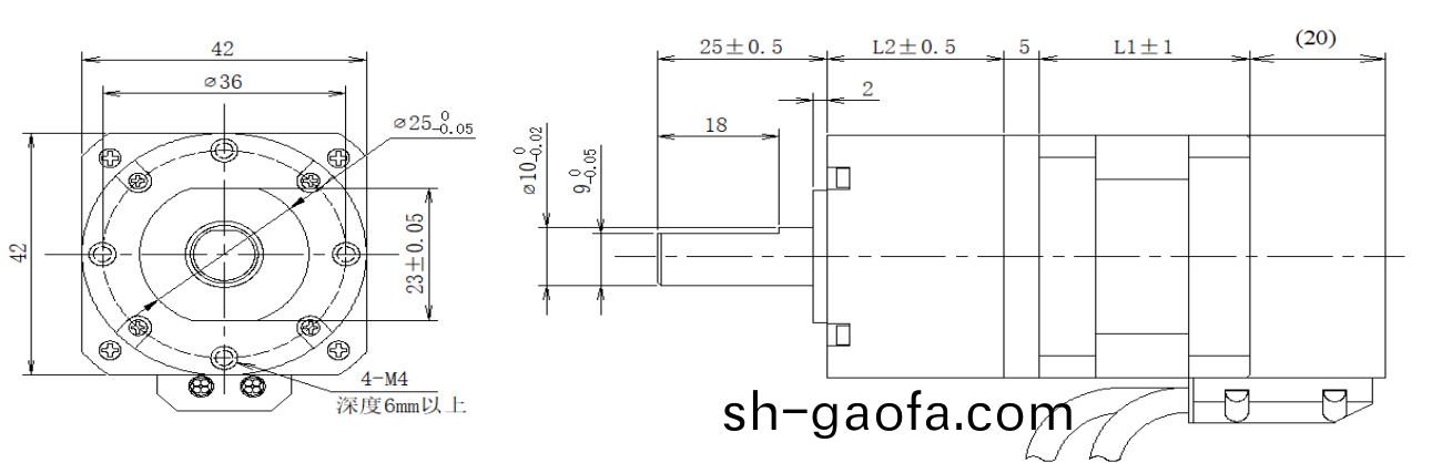 42係(xi)列(lie)閉(bi)環步進(jin)電機(ji)+齒(chi)輪箱(xiang)結構(gou)