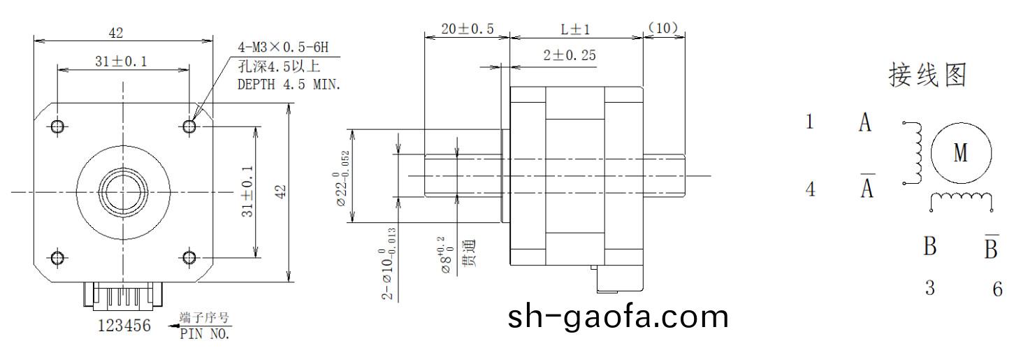 42係列(lie)空心軸(zhou)電機結構(gou)