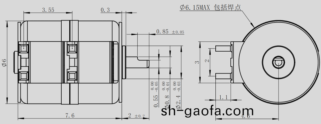 OT-SM6.0L-001步進電機_6mm攝像頭(tou)陞(sheng)降電(dian)機-萬(wan)至達(da)電機