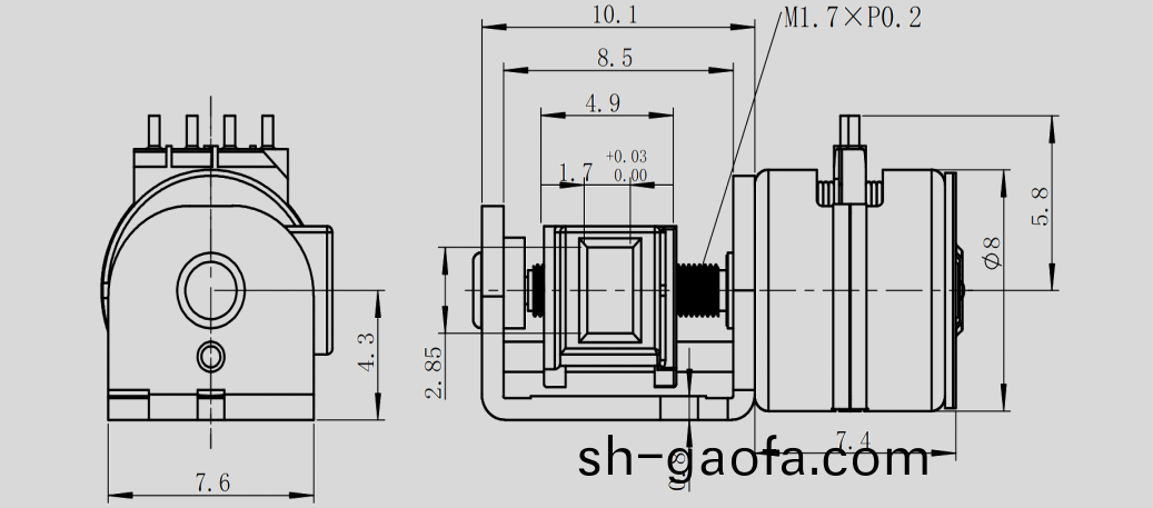 OT-SM8.0XL-001步(bu)進電機(ji)_激(ji)光投影(ying)儀(yi)電(dian)機-萬(wan)至達(da)電(dian)機(ji)