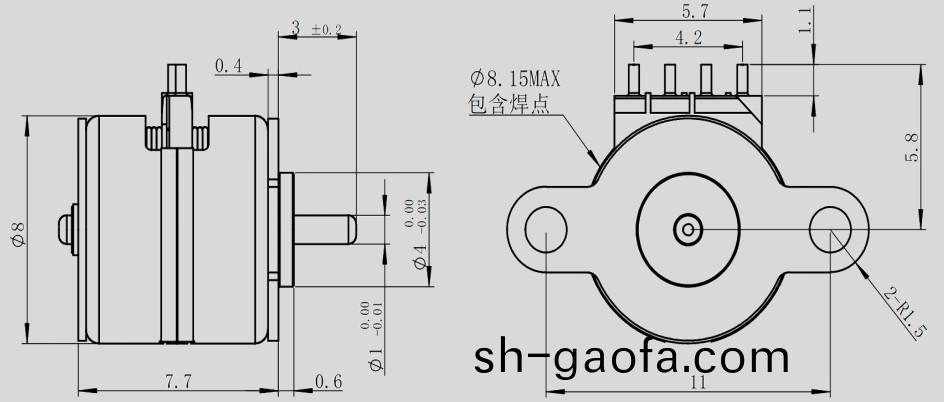 8mm微(wei)型步進(jin)電機(ji)_光學變焦(jiao)鏡(jing)頭電機-萬(wan)至(zhi)達電(dian)機