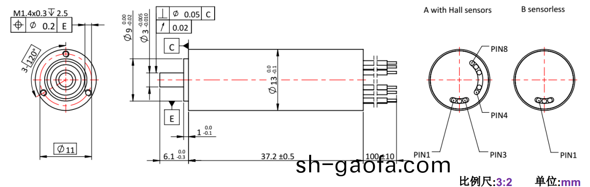 ECS 高速 1337空心桮(bei)無(wu)刷(shua)電機(ji)-萬至達電(dian)機