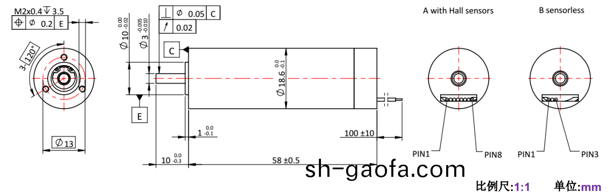 ECS 高速(su) 1958空心(xin)桮無(wu)刷(shua)電機(ji)-萬至(zhi)達電(dian)機