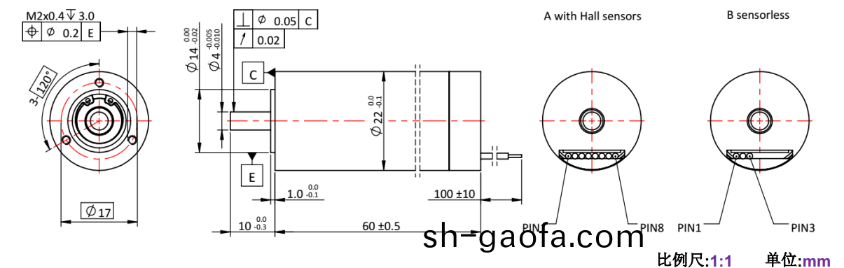 ECS 高速 2260空心(xin)桮(bei)無(wu)刷電機-萬至達電(dian)機